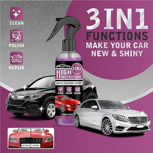 Premium Quality 3 In 1 High Protection Quick Car Coating Spray | Buy 1 Get 1 Free🔥  (Pack Of 2)