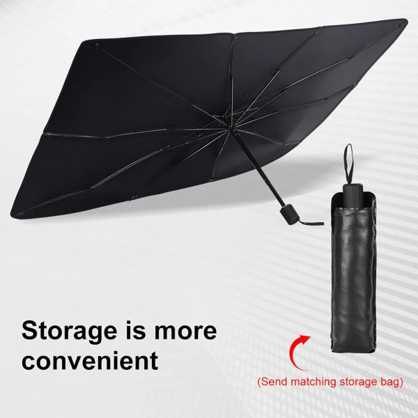 2025 Foldable Car Windshield Sunshade Umbrella – UV & Heat Protection for Front Windows, Universal Fit for All Cars