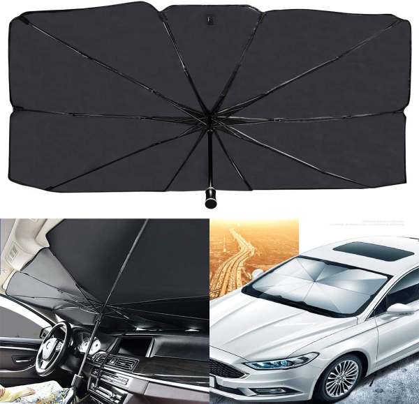 2025 Foldable Car Windshield Sunshade Umbrella – UV & Heat Protection for Front Windows, Universal Fit for All Cars