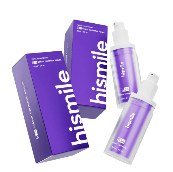 Teeth Brightening Hismiles V34 Colour Corrector Serum + Micro Nano Tooth Brush For Sensitive Gums Toothbrush